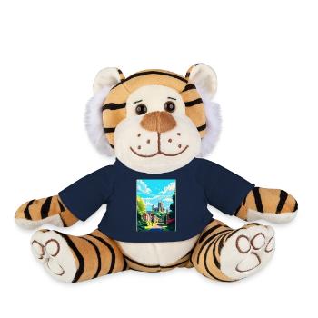 Arundel Sussex Vintage Voyage Poster Souvenir WPA - Peluche Tigre - bleu marine - Devant