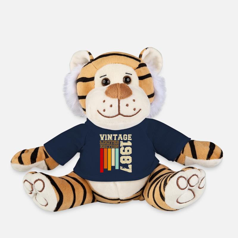 1987 - Peluche Tigre - bleu marine