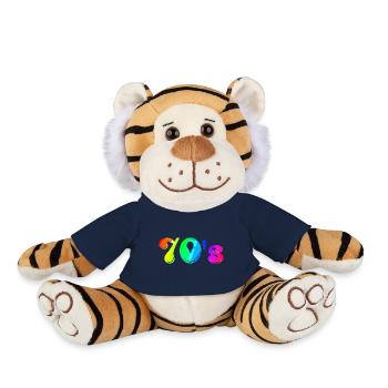 70s | Seventies | Decade | Symbol - Plush Tiger - french navy - Front