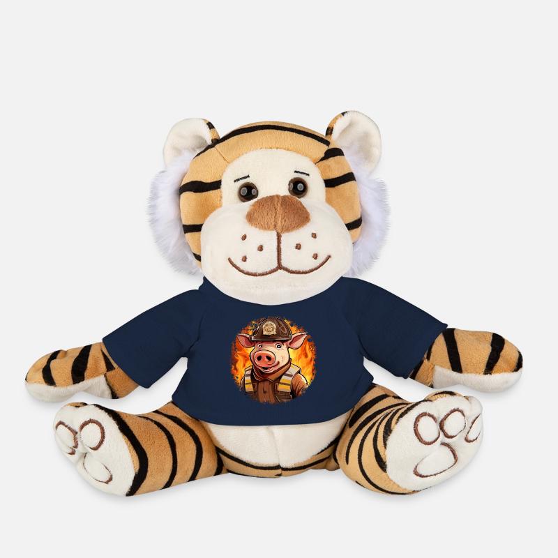 Fire Brigade Pig - Plush Tiger - french navy