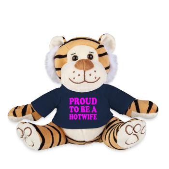 proud to be a hotwife - Plush Tiger - french navy - Front