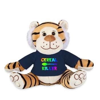 Cereal Killer | Muesli | Cereals | Breakfast | Ge - Plush Tiger - french navy - Front