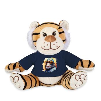 Lunettes de soleil Monkey Cap Cool Chimpanzee Gorilla - Peluche Tigre - bleu marine - Devant