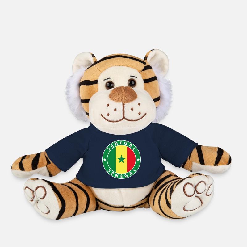 Sénégal - Peluche Tigre - bleu marine