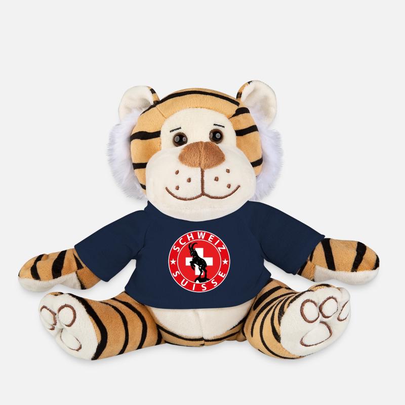 Suisse - Peluche Tigre - bleu marine