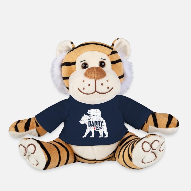 DADDY BEAR - Plush Tiger - french navy
