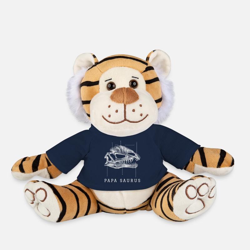 Papasaurus - Plush Tiger - french navy