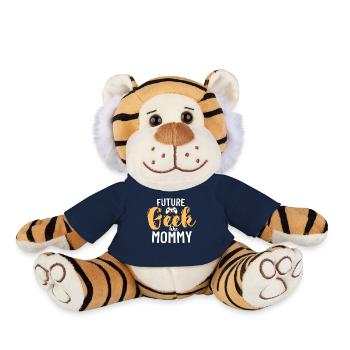 Geek comme maman - Peluche Tigre - bleu marine - Devant