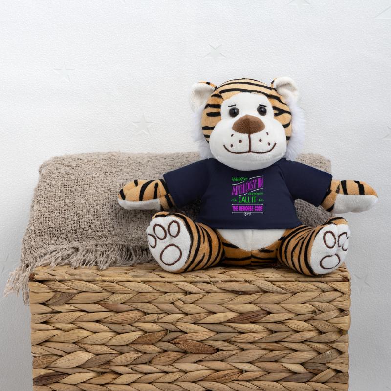 college student programming computer language Plush Tiger