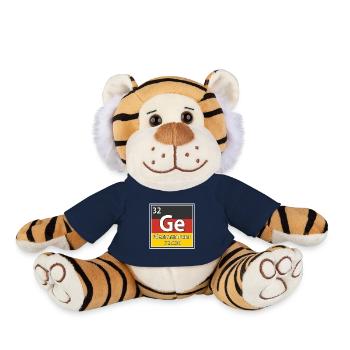 Tableau périodique des éléments germanium - Peluche Tigre - bleu marine - Devant