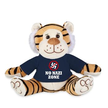 Vers la droite - Peluche Tigre - bleu marine - Devant