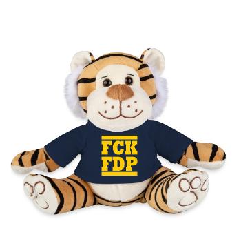Fck fdp - Plush Tiger - french navy - Front