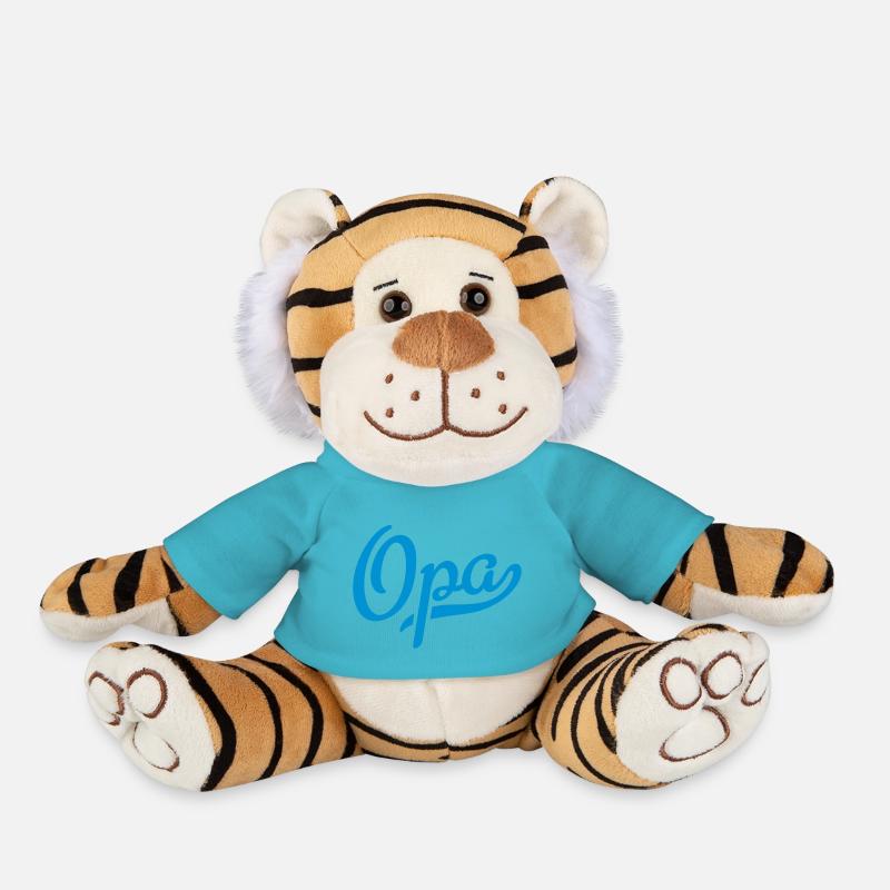opa - Plüschtiger - Atollblau