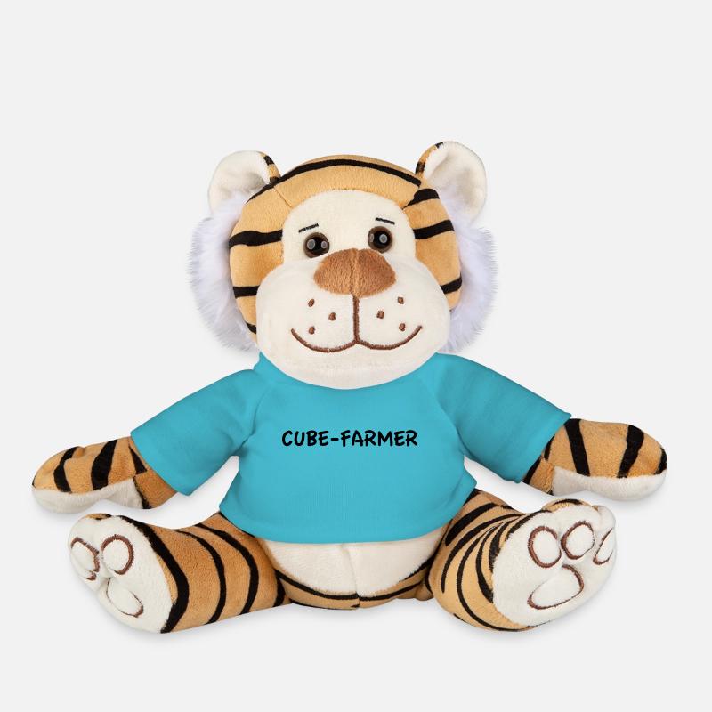 Cube Farmer Solid Color - Plush Tiger - atoll blue