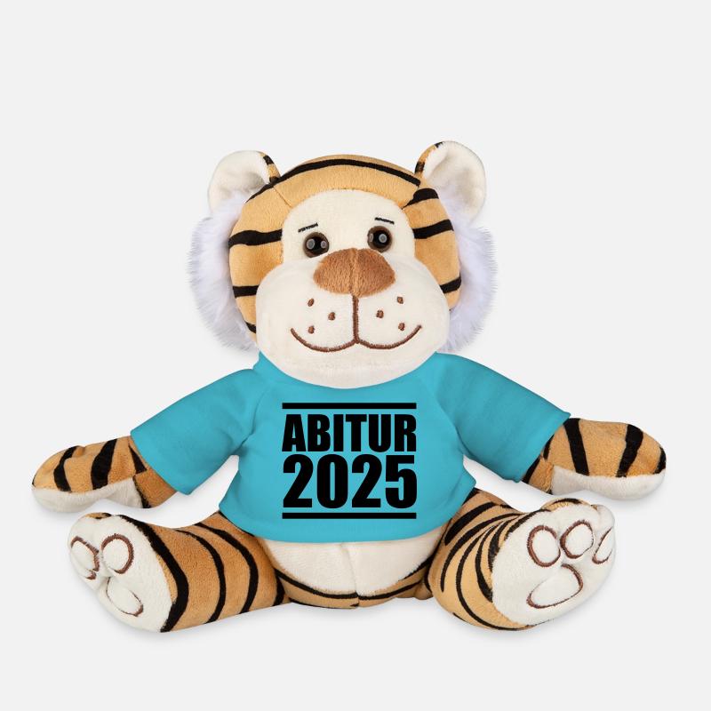 Abitur 2025 - Peluche Tigre - bleu outremer