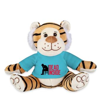 Depression Dead Inside - Plush Tiger - atoll blue - Front
