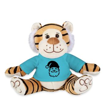 Little Father Christmas - Plush Tiger - atoll blue - Front