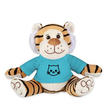 Chaton - Peluche Tigre - bleu outremer - Devant