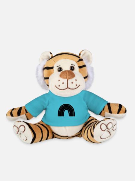 Regenbogen - Plüschtiger - Atollblau