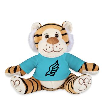 Ailes d'ange - Peluche Tigre - bleu outremer - Devant