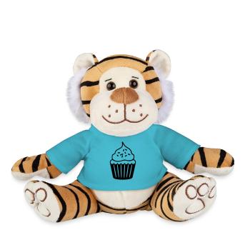 Cupcake - Plush Tiger - atoll blue - Front