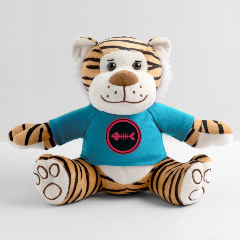 Fish Symbol Bone Bones Plush Tiger