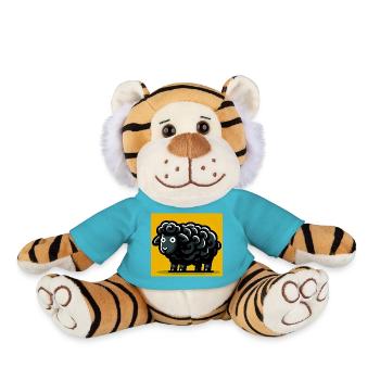Mouton noir - Peluche Tigre - bleu outremer - Devant