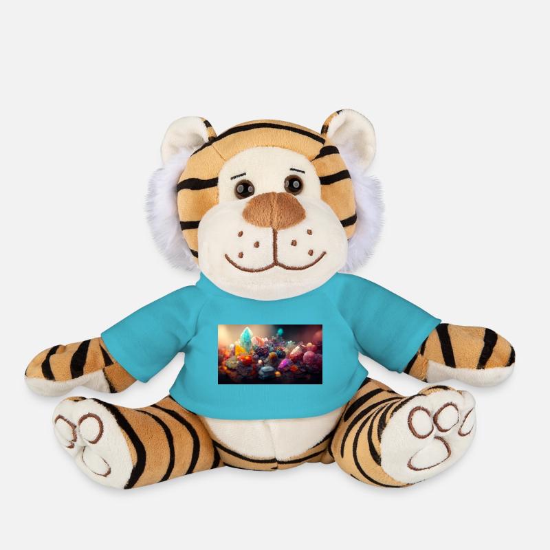 Crystal cove - Plush Tiger - atoll blue