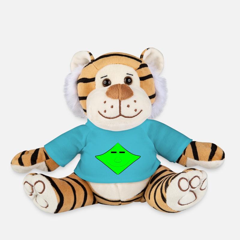 Visage extraterrestre mignon - Peluche Tigre - bleu outremer