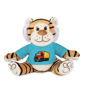 Bande dessinée de camion - Peluche Tigre - bleu outremer - Devant