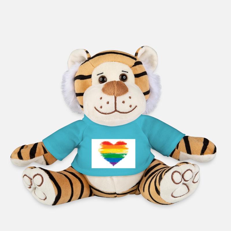Drapeau LGBT - Peluche Tigre - bleu outremer