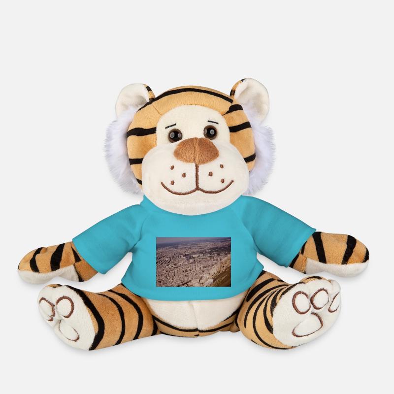 City View - Plüschtiger - Atollblau