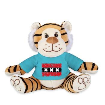 Amsterdam - Plush Tiger - atoll blue - Front