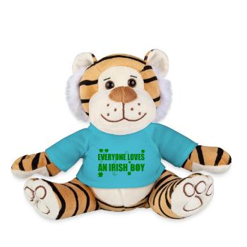 everyone loves an irish boy - Plush Tiger - atoll blue - Front