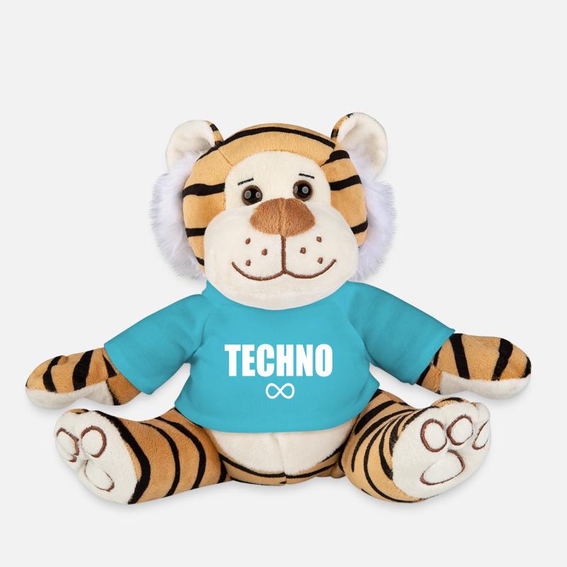 Techno Unendlichkeit - Plüschtiger - Atollblau