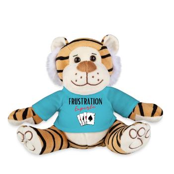 Frustration Expert - Plush Tiger - atoll blue - Front