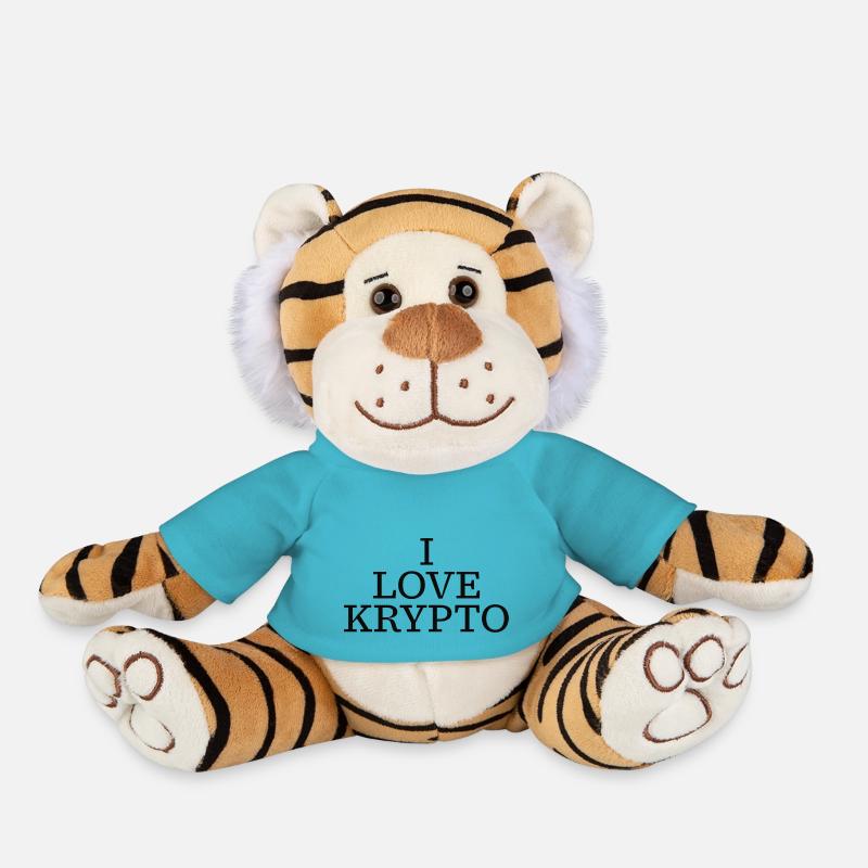 I love Krypto - Plüschtiger - Atollblau