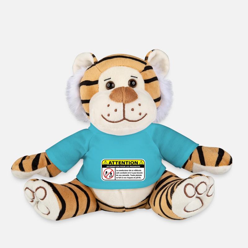 Information for passengers - Plush Tiger - atoll blue