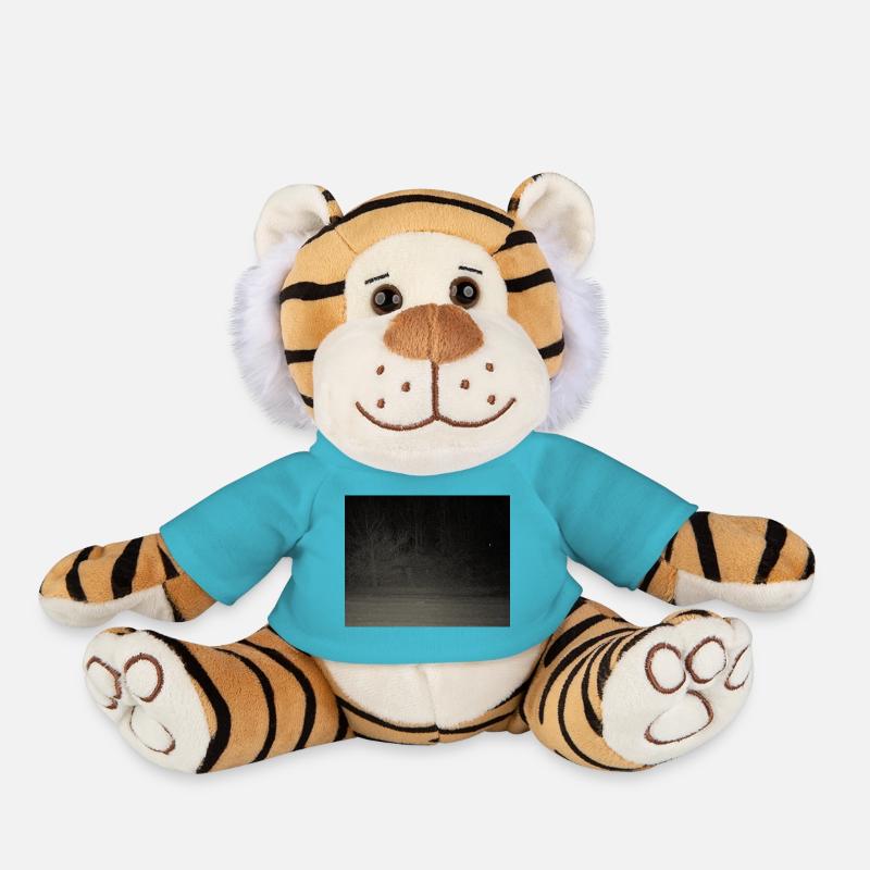 Créature effrayante dans la forêt - Peluche Tigre - bleu outremer