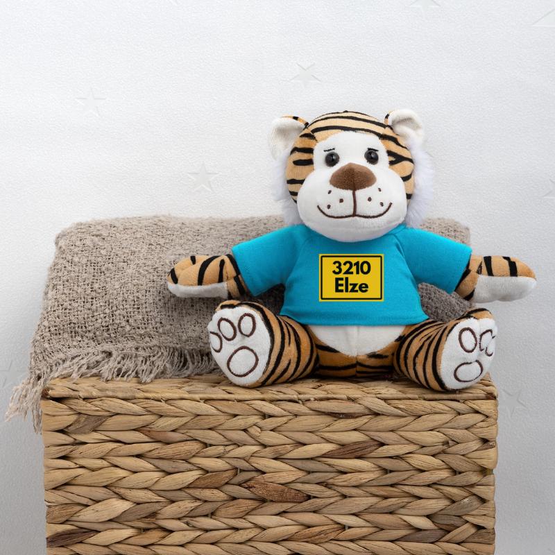 OLD POSTCODE ZIP CODE RETRO 3210 ELZE LEINEKLOSTER Plush Tiger
