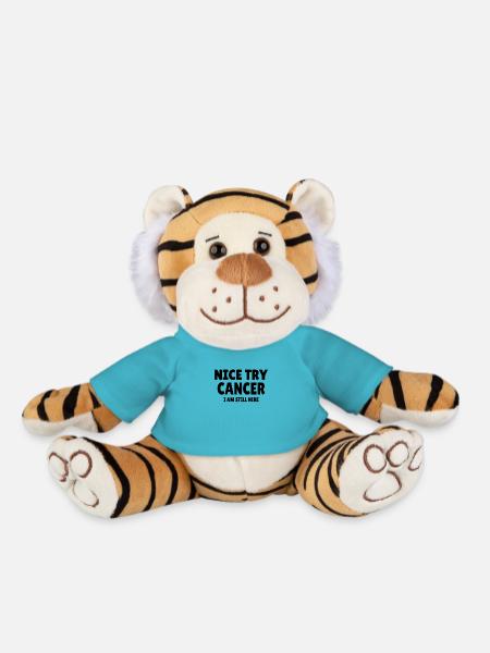 Cancer : Nice Try Cancer - Plüschtiger - Atollblau