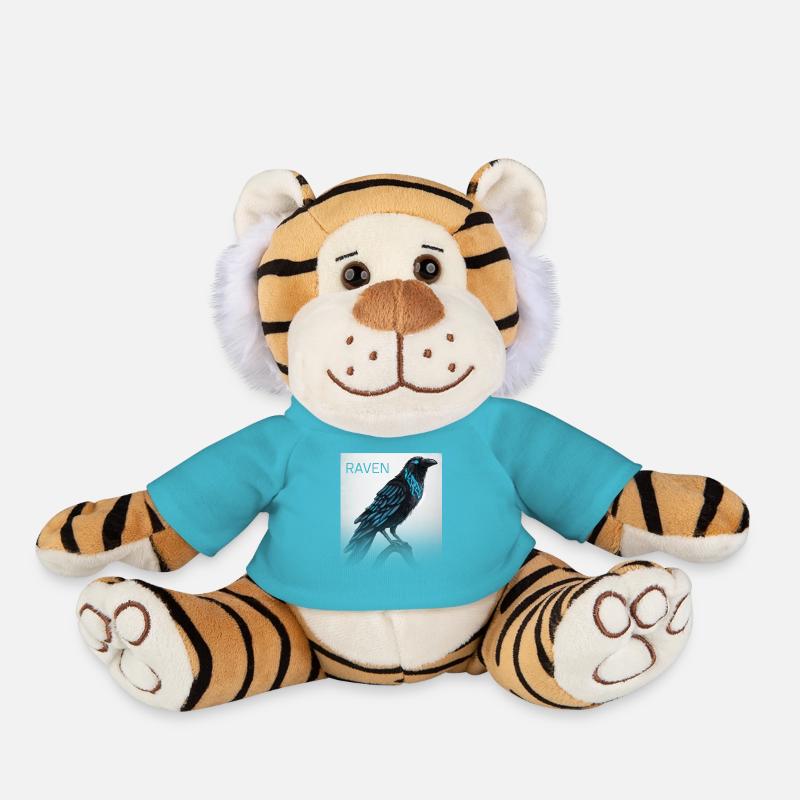 Odin's raven - Plush Tiger - atoll blue