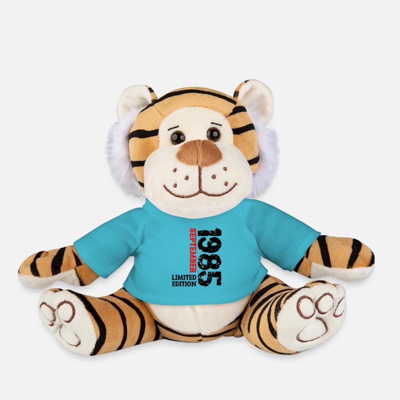 1985 September Limited Edition 38. Geburtstag Deko - Plüschtiger - Atollblau