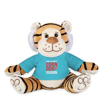 Corn dog - Plush Tiger - atoll blue - Front