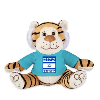 Shalom Israel - Frieden Israel - Plüschtiger - Atollblau - Vorne