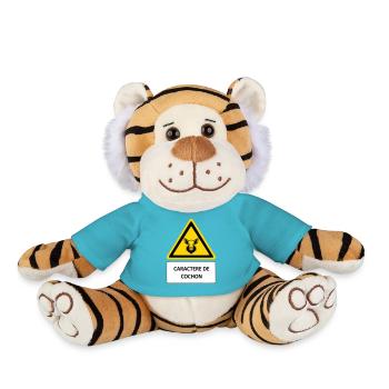 Pig character - Plush Tiger - atoll blue - Front