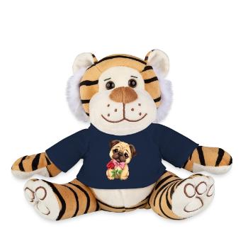 Mops Hund - Plüschtiger - French Navy - Vorne