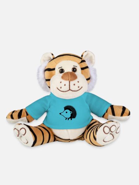 Hérisson - Peluche Tigre - bleu outremer