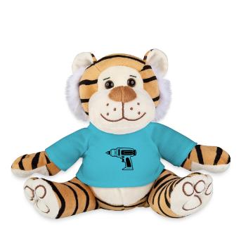 drill - Plush Tiger - atoll blue - Front