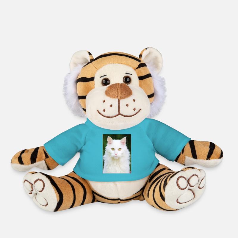 Katzen - Plüschtiger - Atollblau